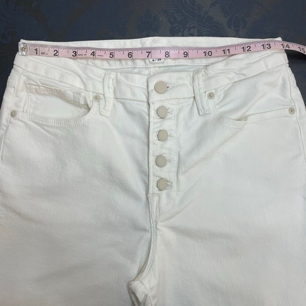 Good American Good Legs Straight Legs Jeans Cloud White Size 8 / 29 - Picture 6 of 11